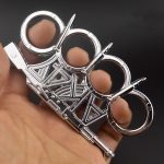 LifeGuard Four-Finger Metal Brass Duster Knuckle Tool - Image 6