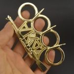 LifeGuard Four-Finger Metal Brass Duster Knuckle Tool - Image 14