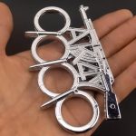 LifeGuard Four-Finger Metal Brass Duster Knuckle Tool - Image 2