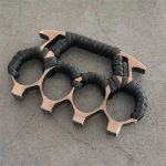 Solid Metal Brass Knuckle Duster Four Finger Safety Device