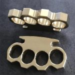 Sturdy Brass Knuckle Duster Portable Self-Defense Tool - Imagen 6
