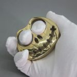 Pumpkin Shape Brass Knuckle Duster Personal Defense Tool