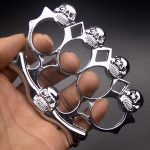 Reliable Metal Brass Knuckle Duster Four Finger Protection Gear