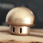 Solid Brass Knuckle Mushroom Pendant DIY Knife Tool - Image 3