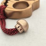 Solid Brass Knuckle Mushroom Pendant DIY Knife Tool - Image 7