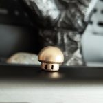 Solid Brass Knuckle Mushroom Pendant DIY Knife Tool - Image 10