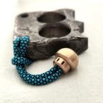 Solid Brass Knuckle Mushroom Pendant DIY Knife Tool - Image 12