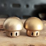 Solid Brass Knuckle Mushroom Pendant DIY Knife Tool