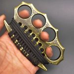 StreetGuard 4-Finger Brass Knuckle Duster Fist Buckle for Shattering Windows - Image 6