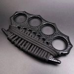 StreetGuard 4-Finger Brass Knuckle Duster Fist Buckle for Shattering Windows - Image 7