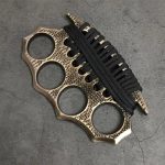 StreetGuard 4-Finger Brass Knuckle Duster Fist Buckle for Shattering Windows - Image 8
