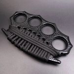 StreetGuard 4-Finger Brass Knuckle Duster Fist Buckle for Shattering Windows - Image 2