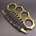 StreetGuard 4-Finger Brass Knuckle Duster Fist Buckle for Shattering Windows - Image 3