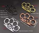 USAEdge Brass Knuckle Duster for EDC and Emergency Glass Shattering - Imagen 8