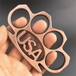 USAEdge Brass Knuckle Duster for EDC and Emergency Glass Shattering - Imagen 2