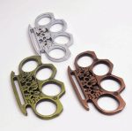 GhostGuard Solid Brass Knuckle Duster for Self-Defense and Glass Breaking