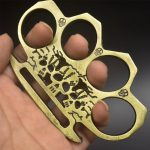 GhostGuard Solid Brass Knuckle Duster for Self-Defense and Glass Breaking - Image 2