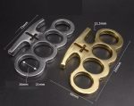 Ring Guard 4-Finger Brass Knuckles Duster for EDC Defense - Image 9
