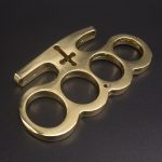 Ring Guard 4-Finger Brass Knuckles Duster for EDC Defense