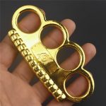 Solid Brass Ninja Knuckles Duster for Everyday Carry and Protection - Image 4