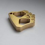 Brass Knuckle Duster with Striking Lightning-Inspired Design - Image 3