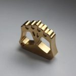 Brass Knuckle Duster with Striking Lightning-Inspired Design - Image 9