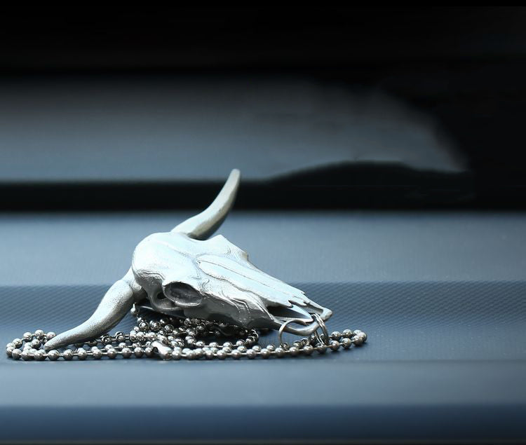 EDC Tool Bullhead Pocket Knife with Keychain Backpack Charm - Image 8