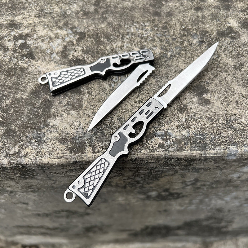 Unique Mini Folding Knife Keychain Pendant with Hidden Blade - immagine 1