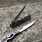 Unique Mini Folding Knife Keychain Pendant with Hidden Blade - immagine 4