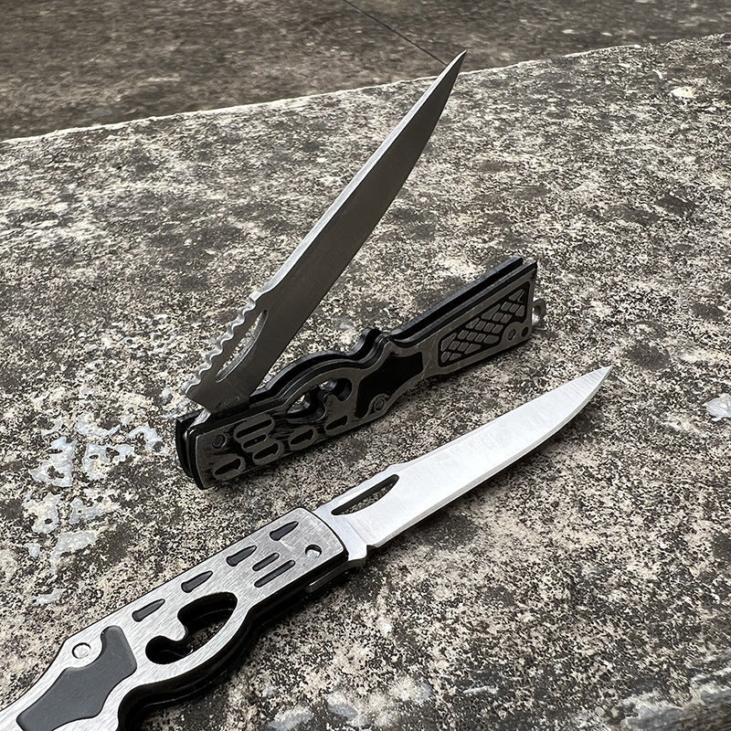 Unique Mini Folding Knife Keychain Pendant with Hidden Blade - immagine 4