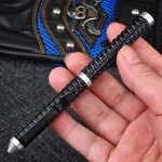 Damascus Blade Mini Pocket Knife for Survival and Wilderness Adventures