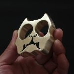 Artistic Dog Head Brass Knuckle Duster Tool for Personal Safety