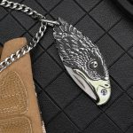 Eagle Style Folding Knife Outdoor Keychain Self Defense EDC Tool
