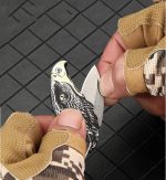 Eagle Style Folding Knife Outdoor Keychain Self Defense EDC Tool - Imagen 2