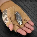 Eagle Style Folding Knife Outdoor Keychain Self Defense EDC Tool - Imagen 7