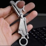 Spring Action Pocket Knife for EDC Protection