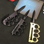 Foldable Knife with Knuckle Duster Grip for Survival and Protection – Bild 3
