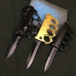 Foldable Knife with Knuckle Duster Grip for Survival and Protection – Bild 4