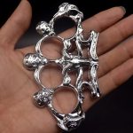 Four-Finger Defense Guard with Sheep Skull Knuckle Duster - Imagen 7