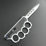 Self-Defense Multifunction Knife with Knuckle Design and Window Breaker