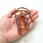 Oversized Amber Pea Knuckle Duster Safety Companion - Image 2