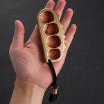 Large Solid Brass Pea Knuckle Duster Tool for Self-Defense and Safety - Image 3