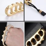 Large Solid Brass Pea Knuckle Duster Tool for Self-Defense and Safety - Image 6