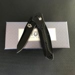 Liome Carbon Fiber Grip Folding Knife for Outdoor Adventures and Defense - Image 2
