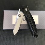 Liome Carbon Fiber Grip Folding Knife for Outdoor Adventures and Defense - Image 6