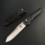 Liome Carbon Fiber Grip Folding Knife for Outdoor Adventures and Defense - Image 8