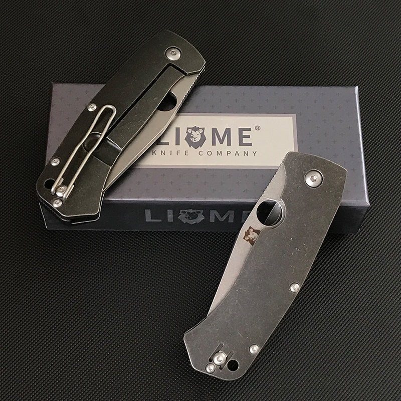 Liome Titanium Grip D2 Steel Blade Camping Knife – Bild 4