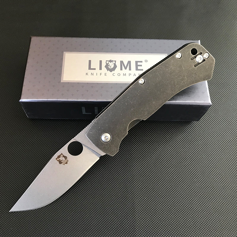 Liome Titanium Grip D2 Steel Blade Camping Knife – Bild 7