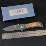 Liome Folding Tactical Knife with Damascus Grip for Camping - Imagen 4
