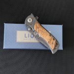 Liome Folding Tactical Knife with Damascus Grip for Camping - Imagen 6